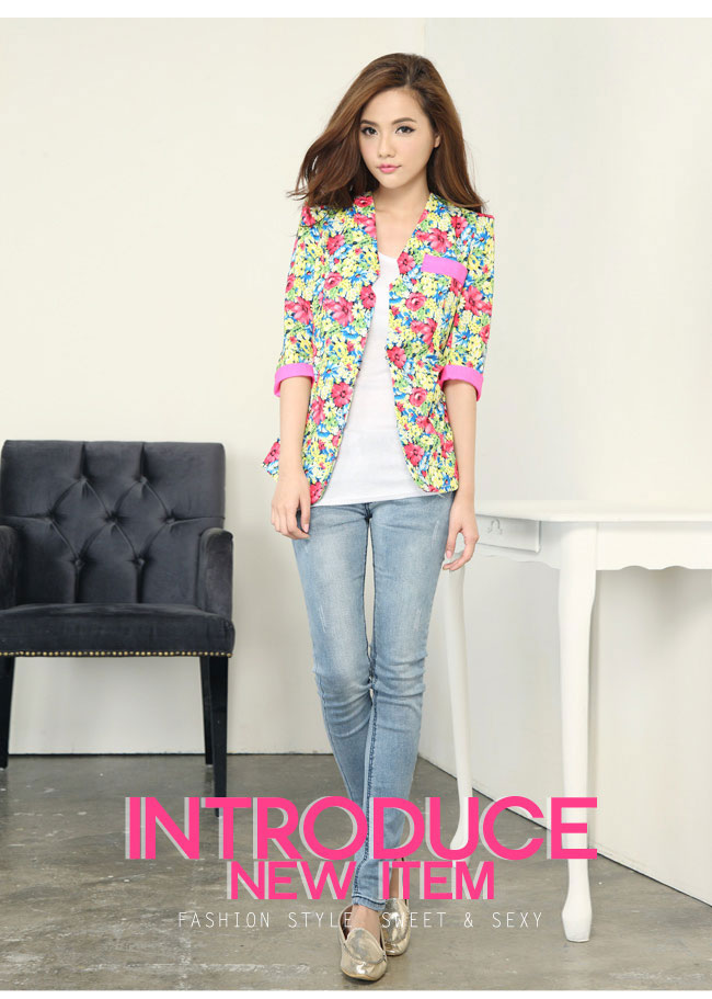 BLAZER LUCU MOTIF BUNGA-BUNGA CANTIK 2015 | Jual | Model  