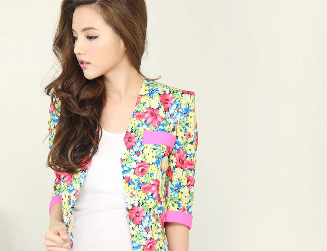BLAZER LUCU MOTIF BUNGA-BUNGA CANTIK 2015 | Jual | Model  
